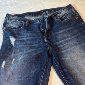 Miss Me Women's Distressed Blue Skinny Jeans